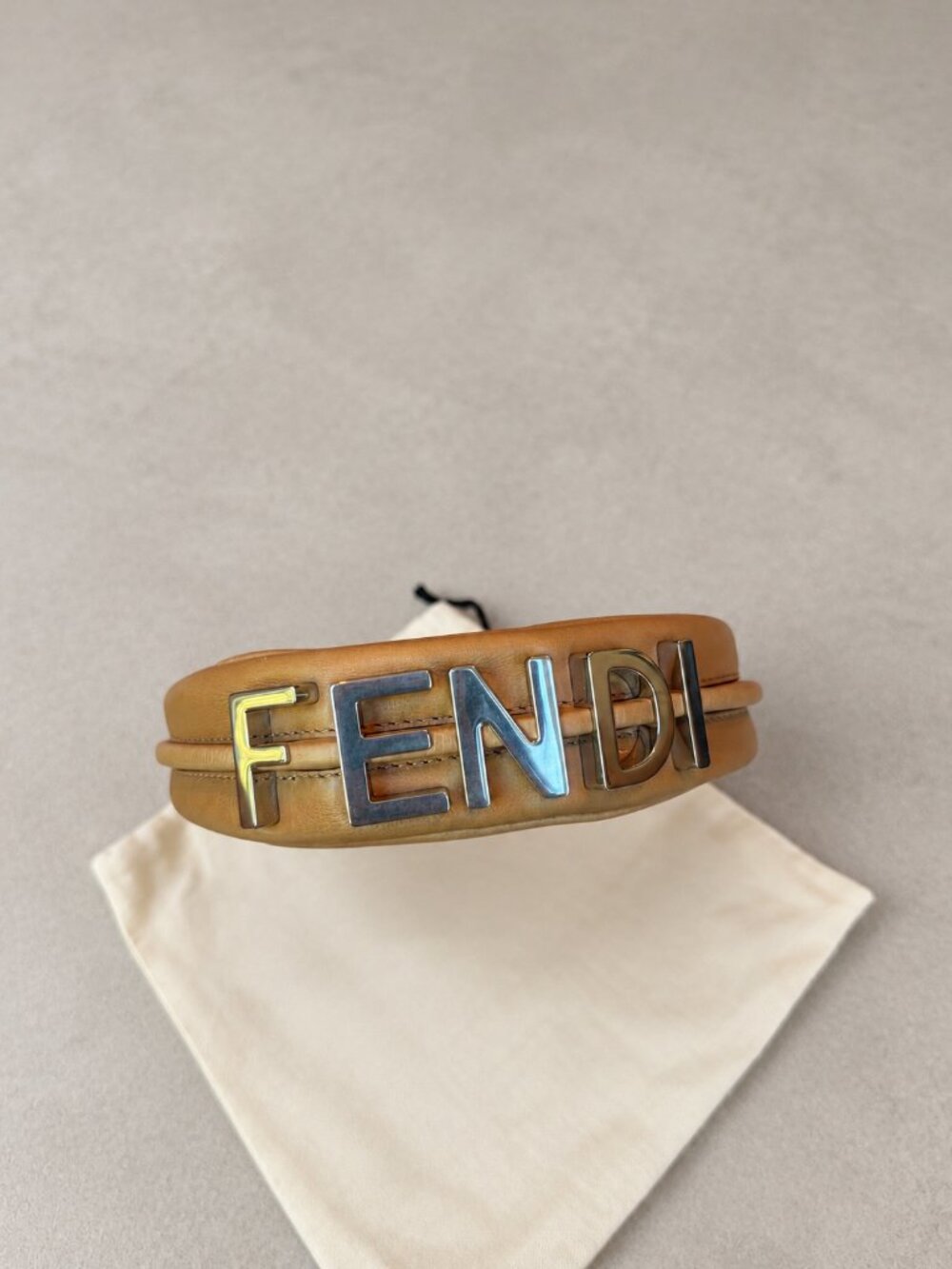 Fendi Fendigraphy Hobo - Camel